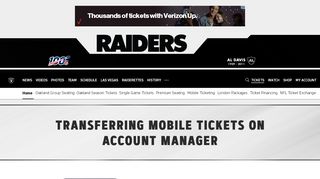 
                            4. Account Manager Guide - Mobile Ticketing | Raiders.com