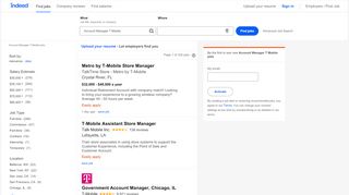 
                            8. Account Manager T Mobile Jobs, Employment | Indeed.com