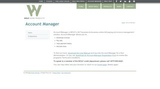 
                            3. Account Manager | WOLF