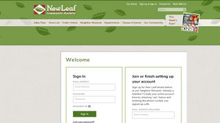 
                            4. Account · Newleaf - New Leaf Community Markets