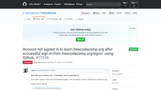 
                            1. Account not signed in to learn.freecodecamp.org after successful sign ...