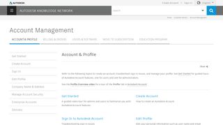 
                            7. Account & Profile | Account Management | Autodesk ...