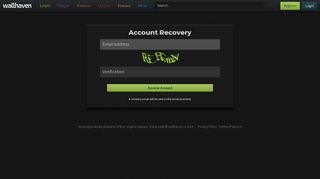 
                            3. Account Recovery - wallhaven.cc