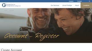 
                            2. Account - Register | Prestige Care