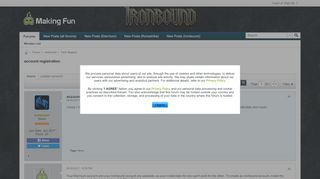 
                            4. account registration - Making Fun Forums