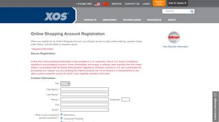 
                            1. Account Registration - XOS