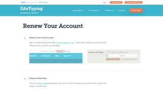 
                            5. Account Renewal Methods - EduTyping.com