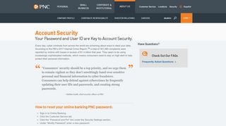 
                            2. Account Security | PNC