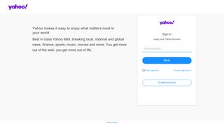 
                            2. Account security - Yahoo - login