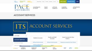 
                            5. Account Services | Account Access and Help | ITS | PACE UNIVERSITY