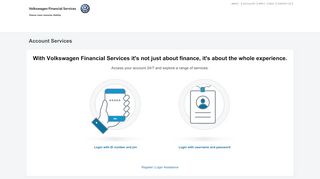 
                            2. Account Services - Volkswagen Financial Services