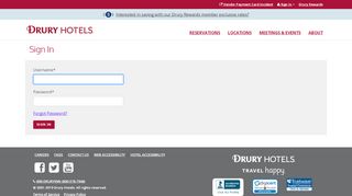 
                            8. Account Sign In - Drury Hotels