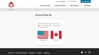 
                            1. Account Sign Up - Find a Wendy's Restaurant Location …