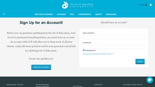 
                            1. Account - The Art of Education University