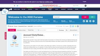 
                            9. Account Unity/Ewise... - MoneySavingExpert.com Forums