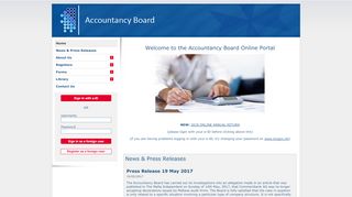 
                            5. Accountancy Board Portal