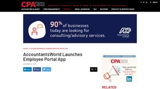 
                            6. AccountantsWorld Launches Employee Portal App