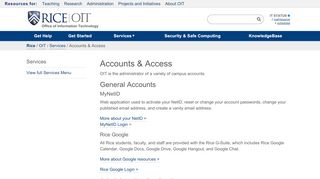
                            4. Accounts & Access | Office of Information Technology | Rice ...