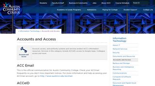 
                            3. Accounts and Access | Austin Community College District