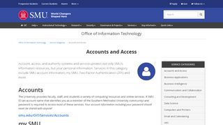 
                            4. Accounts and Access - SMU