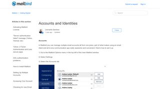 
                            7. Accounts and Identities – Mailbird