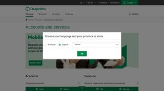 
                            6. Accounts and services | Desjardins