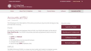 
                            4. Accounts at FSU – CCI HelpDesk