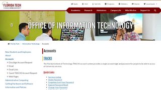 
                            3. Accounts | Florida Tech - Florida Institute of Technology