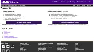 
                            7. Accounts : JMU Libraries