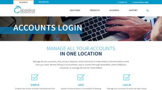 
                            4. Accounts Login - Alaska Communications