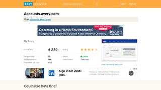 
                            8. Accounts.avery.com: My Avery - Easy Counter