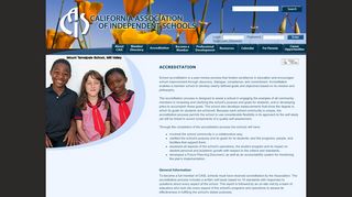 
                            1. Accreditation - California Association of Independent Schools