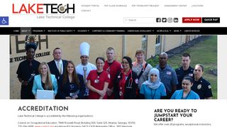 
                            9. Accreditation | Lake Tech is accredited by the Council on Occupational ...