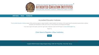 
                            8. Accredited Education Institutes - American College of Surgeons