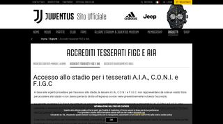 
                            9. Accrediti tesserati FIGC e AIA - Juventus.com