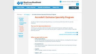 
                            5. Accredo Specialty Pharmacy Program | BCBSVT