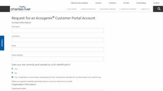 
                            2. Accugenix Portal Account | Charles River