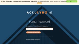 
                            3. AccuLynx · Forgot Password