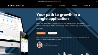 
                            1. AccuLynx - Industry Leading Roofing Contractor Software App
