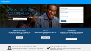 
                            1. ACCUPLACER Platform for Institutions – The College Board