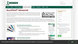 
                            9. AccuPoint Advanced ATP Reader | Sanitation …