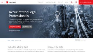 
                            7. Accurint® for Legal Professionals – Fast, reliable locator ...