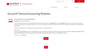 
                            8. Accurint® General eLearning Modules - Training Center