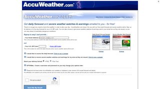 
                            3. AccuWeather.com Alerts™ Email