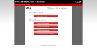 
                            4. ACE Account Self Service Center