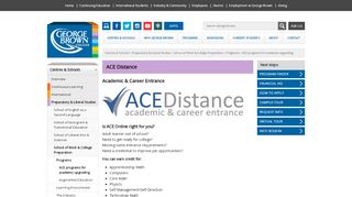 
                            9. ACE Distance | George Brown College, Toronto