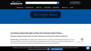 
                            9. Ace Hardware Selects BA Insight to Power Next-Generation Search ...