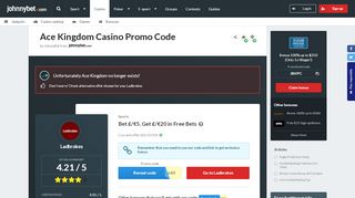 
                            9. Ace Kingdom Casino Promo Code - johnnybet.com