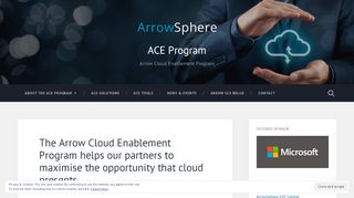 
                            3. ACE Program – Arrow Cloud Enablement Program