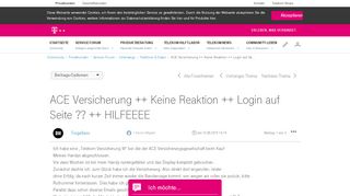 
                            3. ACE Versicherung ++ Keine Reaktion ++ Login auf …